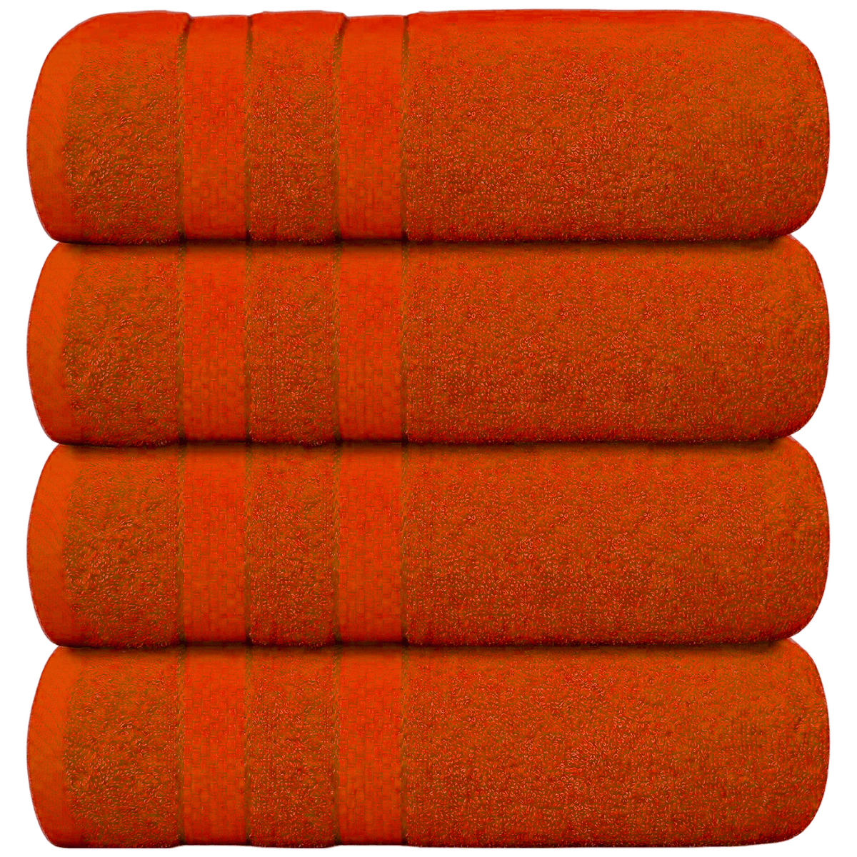 Jumbo Bath Towel Set, 4-Piece | Solid Colour, 12 Shade Options | Quick-Dry, Machine Washable, Coordinated Bathroom Set 25