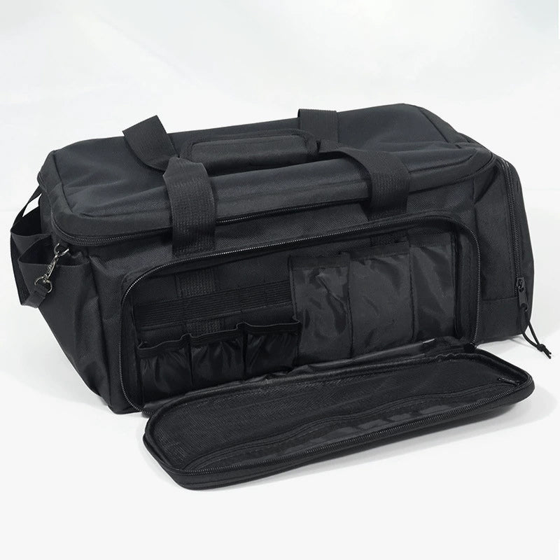 Canvas Tool Bag 36.7 x 21.5 x 20.5 cm | Black, MOLLE Expandable | Set of 2, Reinforced Handles & Shoulder Strap 6