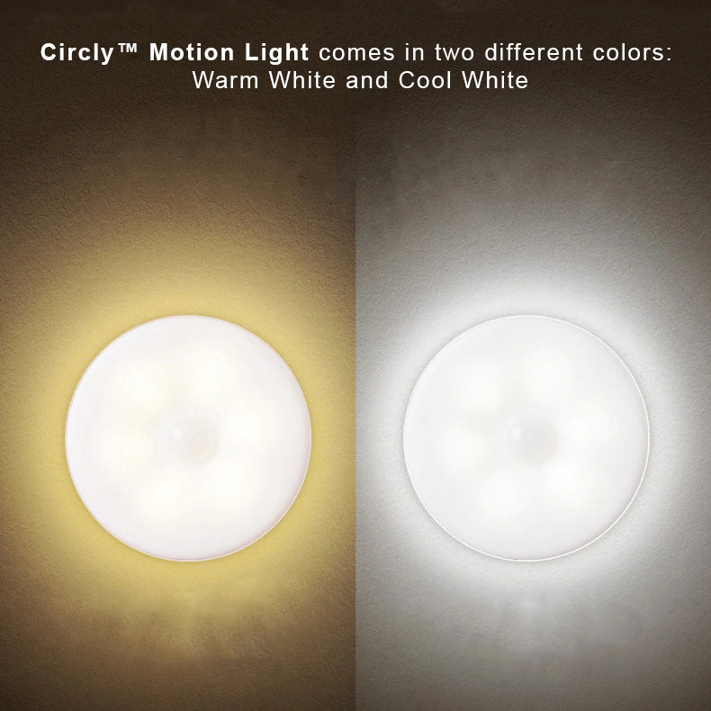 Motion Sensor Night Light | Auto On/Off Detection, 8 cm Diameter | USB or Battery Powered, Tool-Free, 2/4/8 Pack 6