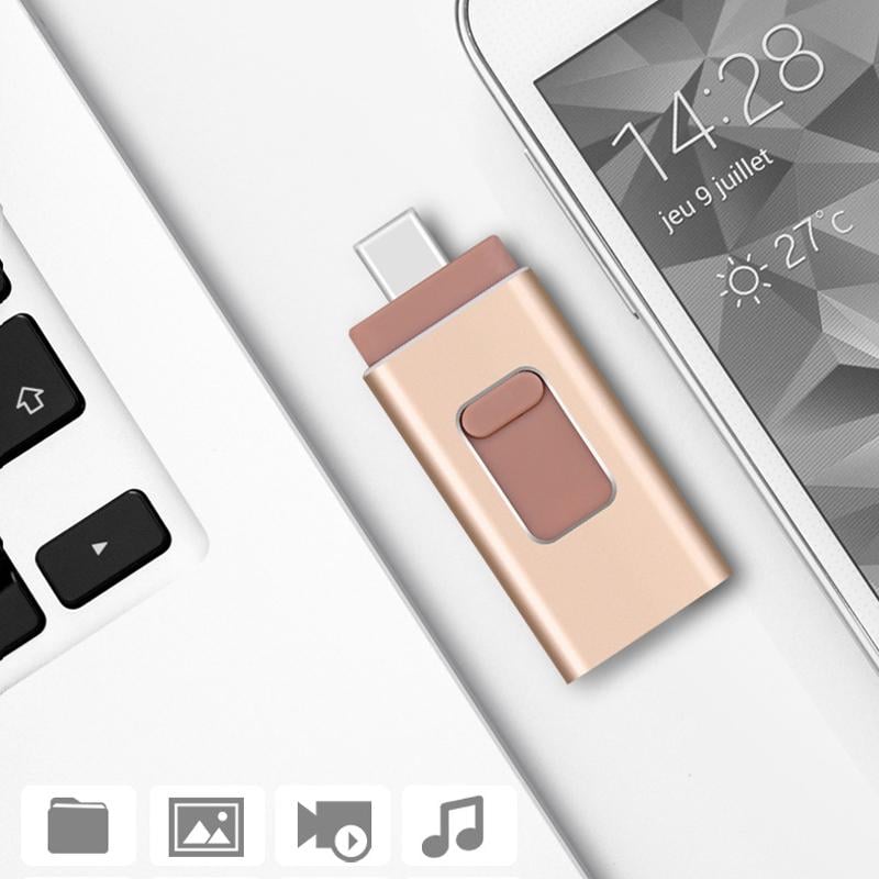 4-in-1 USB Flash Drive | USB 3.0 High Speed Interface, Metal Shell | Multiple Capacities from 8GB to 128GB for PC and Laptop 9
