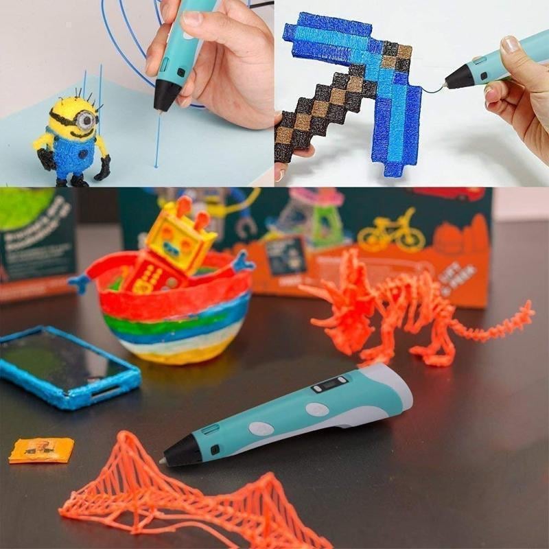 3D Printing Pen for Kids and Adults | Adjustable Speed and Temperature | Includes 5 m PLA Filament and LCD Display 10