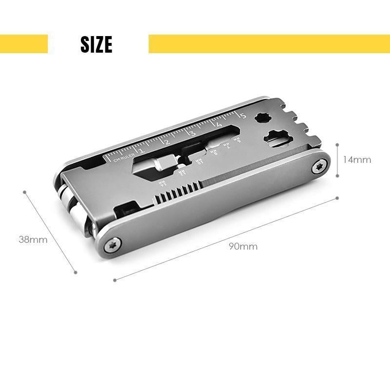 17-in-1 Multitool Stainless Steel 420 | Pliers, Blade, Screwdrivers & Bottle Opener | Compact Pocket Repair Tool 1