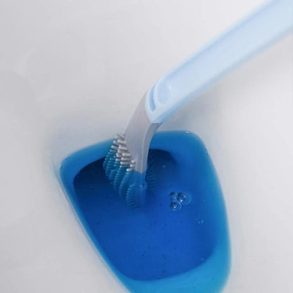 Toilet Brush | Curved Head for Deep Rim & Corner Cleaning