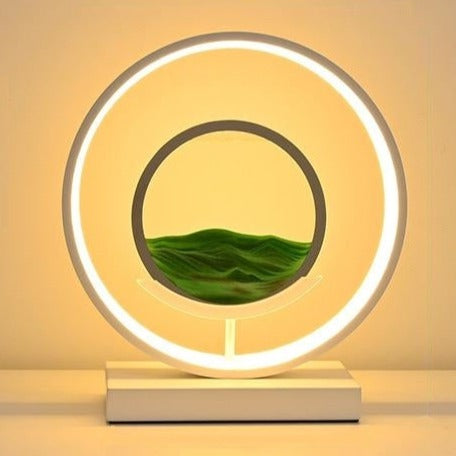 LED Sand Art Lamp with Aluminium Frame | Dimmable Light Ring & Remote Control | Moving Sand Disc for Calming Ambient Décor 11