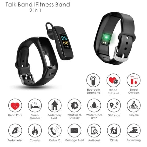 Smart Watch | Detachable Earpiece, Narrow Band Screen