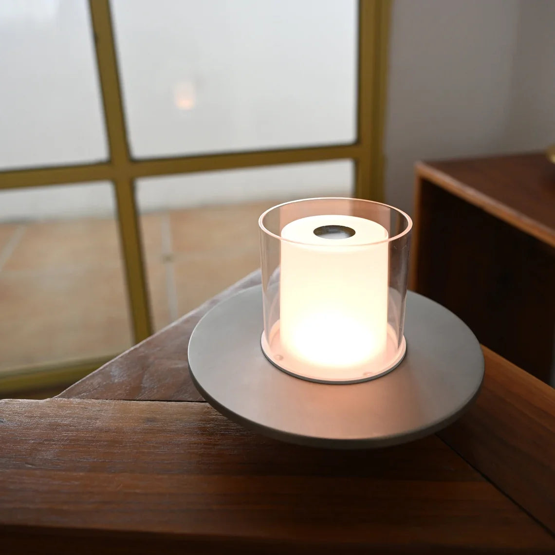 Candle Lamp Steel 16 x 10 cm | Gesture-Control Dimming | Cordless Rechargeable, Gold or Silver, 10-18 Hour Battery 13
