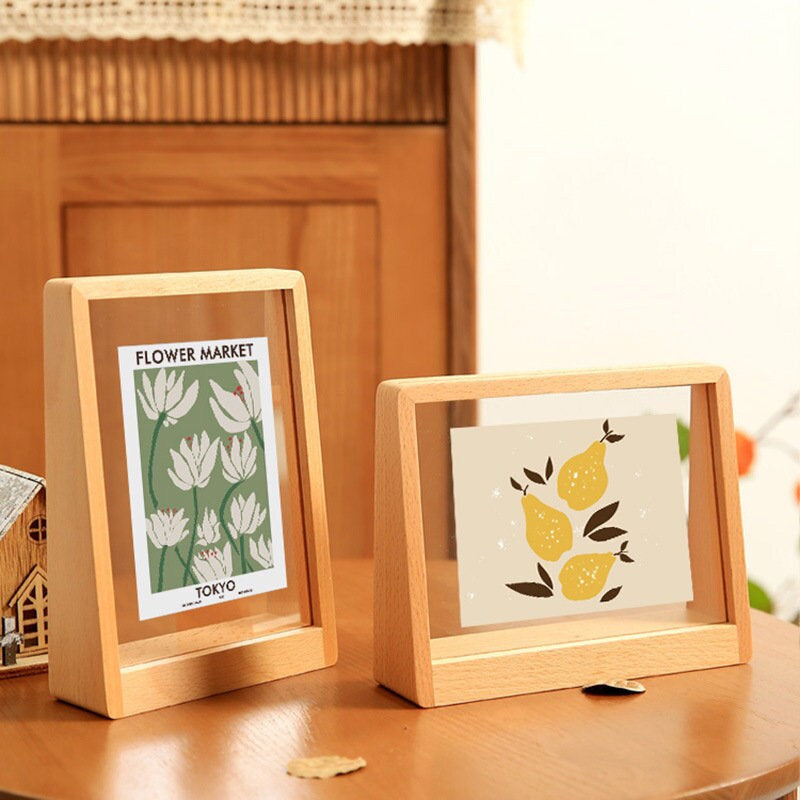 Norvik | Beech Wood Photo Frame - Acrylic Glass Display
