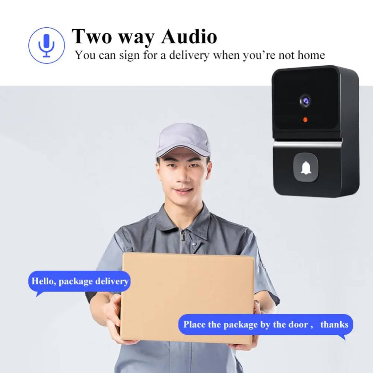 Video Doorbell Camera Wireless | HD Night Vision, WiFi App Control, 2-Way Audio | 365-Day Battery & Cloud Storage 2