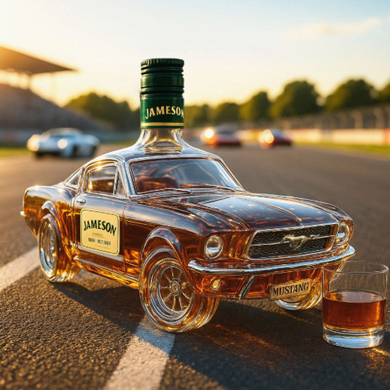 Car Shaped Whisky Decanter Glass | Detailed Car Silhouette | Holds Whisky, Bourbon or Spirits, Bar Centrepiece 6
