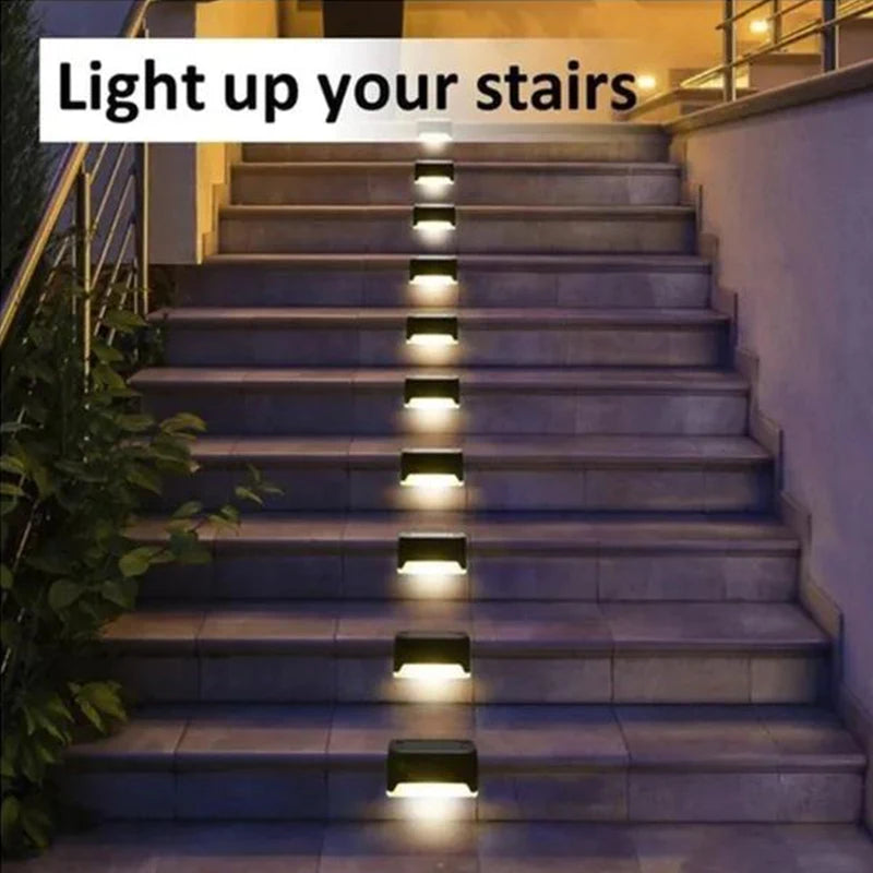 Solar Safety Lights, Weatherproof Outdoor Shell Design | 4, 8 or 12 Pack | Automatic Dusk-to-Dawn Warm or White LED 2
