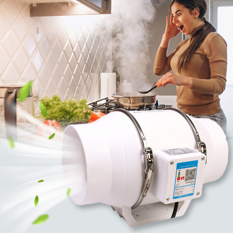 Inline Duct Fan DPT-75 DPT-100 | 220V EU / 110V US Waterproof | Whisper-Quiet Airflow for Bathroom, Kitchen, Attic 1