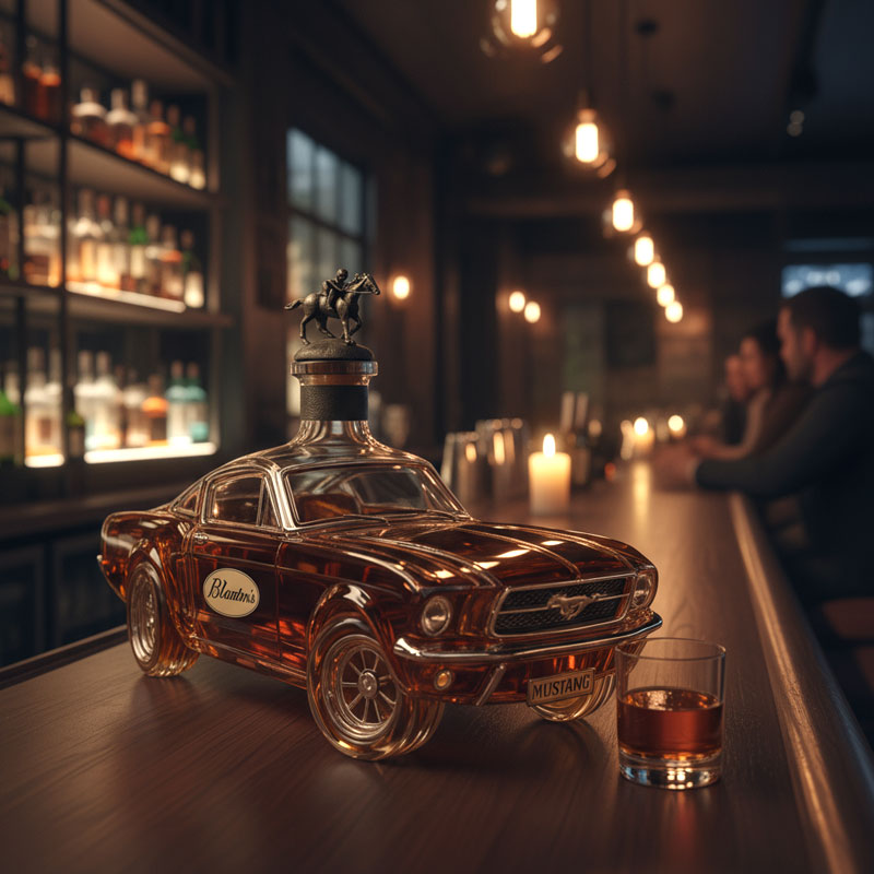 Car Shaped Whisky Decanter Glass | Detailed Car Silhouette | Holds Whisky, Bourbon or Spirits, Bar Centrepiece 1