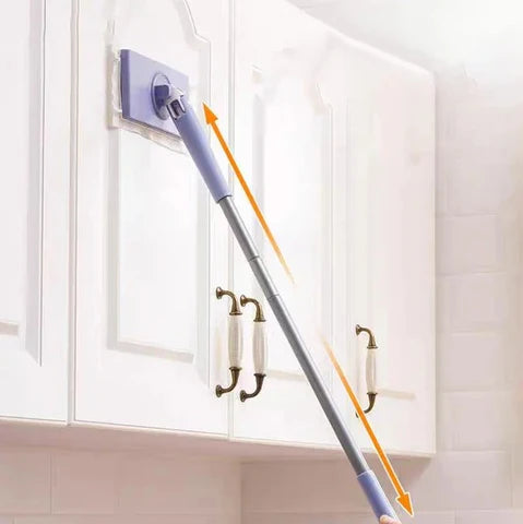 Microfiber Mop Set 16 Reusable Cloths | Ergonomic Handle | Bucket-Free Hygienic Cleaning for Hard Floors and Tile 1