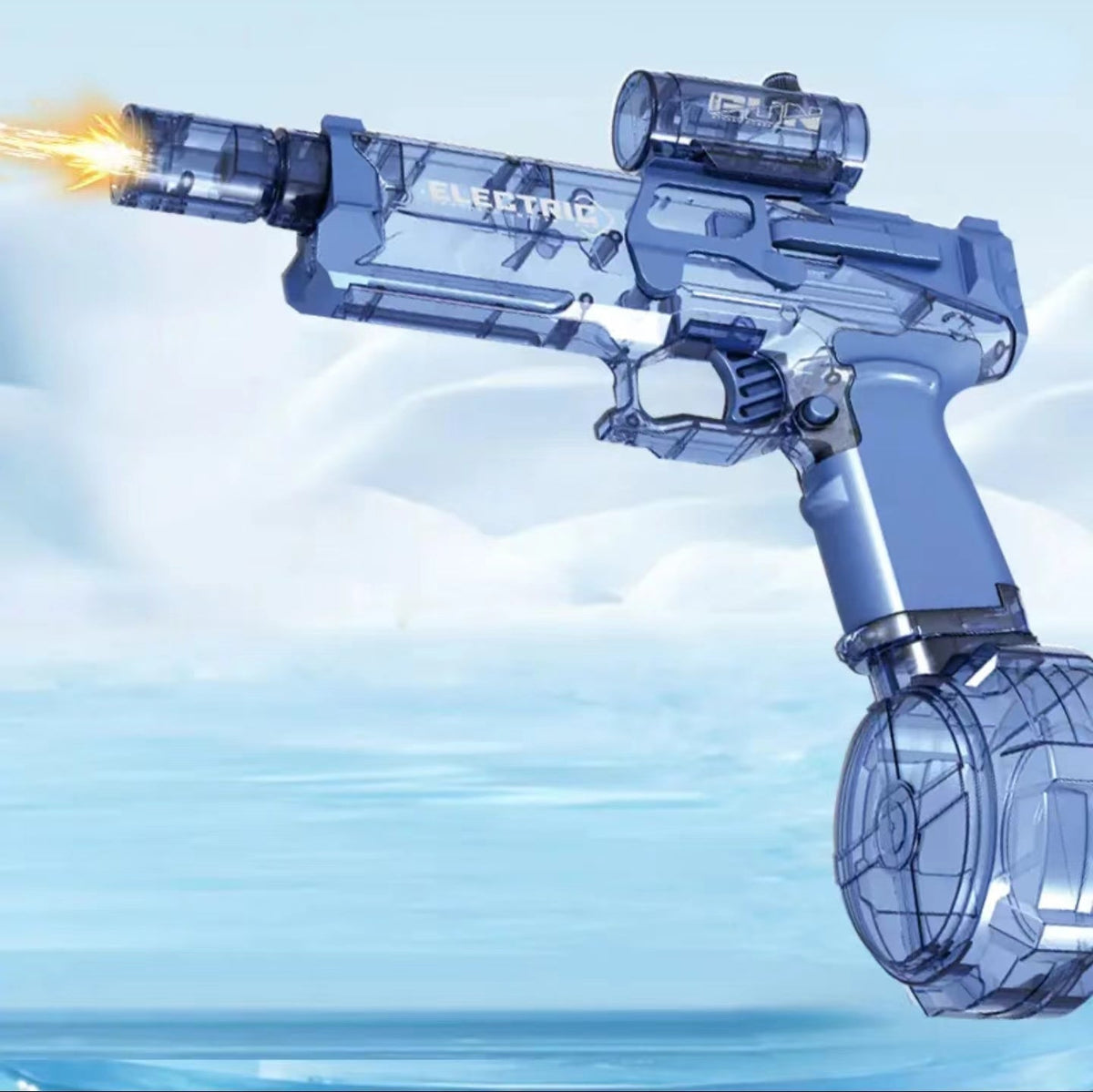 Electric Water Gun for Summer Water Fights | Continuous Firing, Long-Range Shots | Up to 105-Min Battery & Large Tank 4