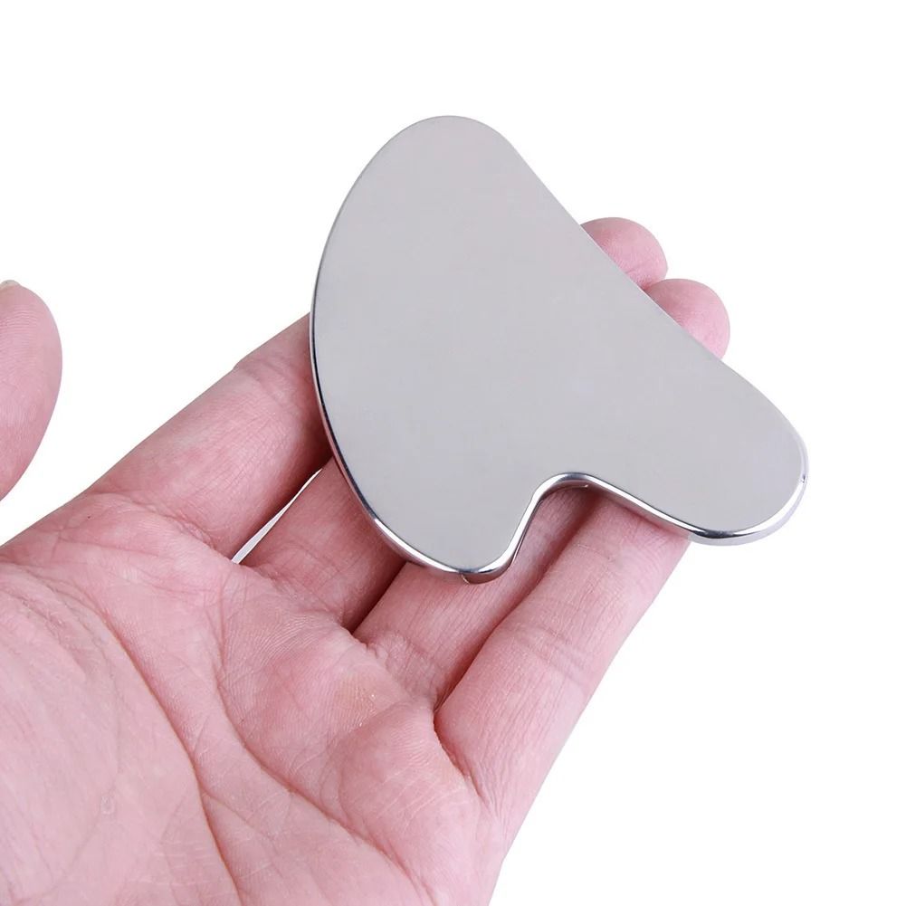 Stainless Steel Gua Sha Massager Tool | 304 Medical-Grade Steel | Face, Neck and Body Massage for Circulation and Relaxation 5