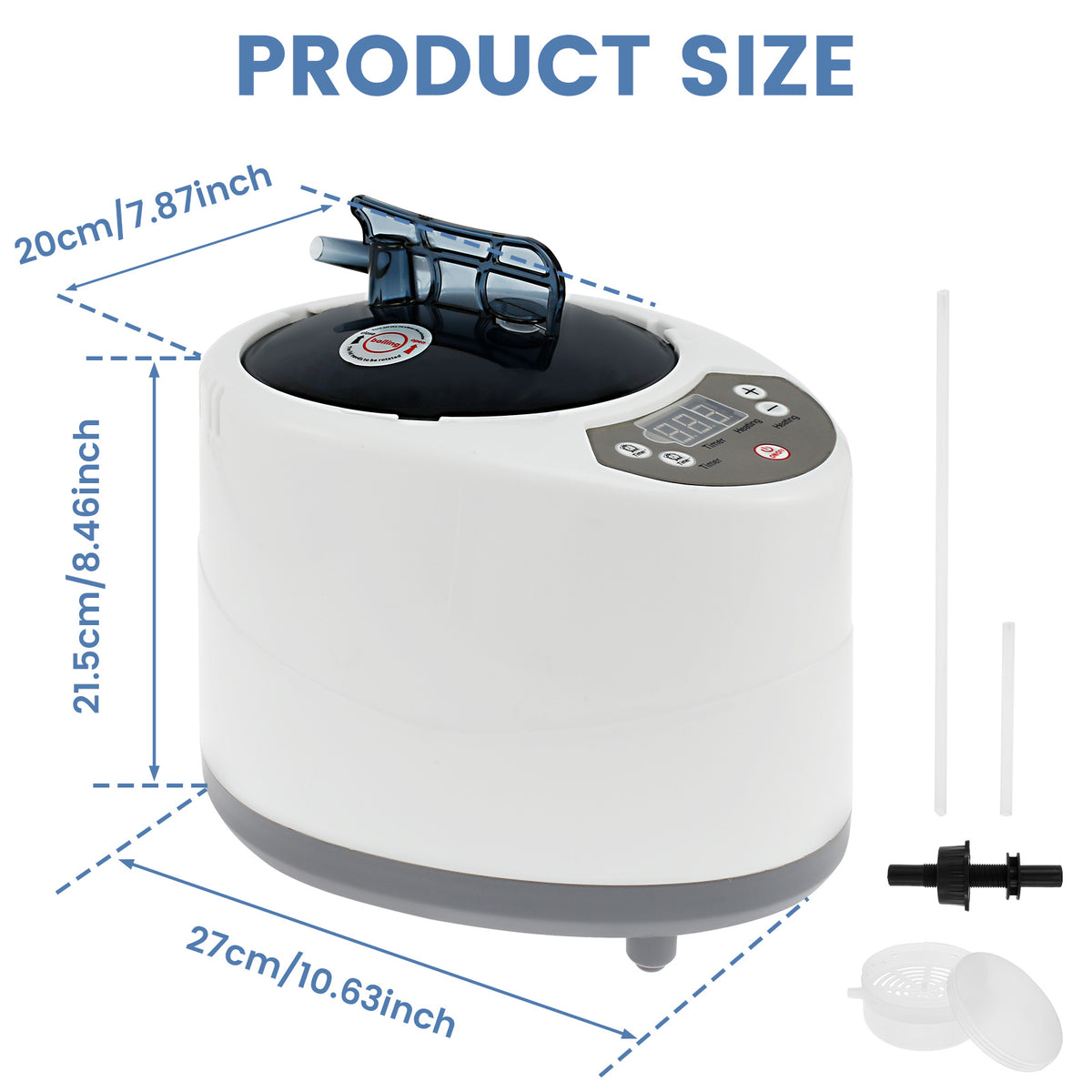 Sauna Steamer 3 L Steam Generator | Auto Shut-Off Safety, Fast-Heating | Home Spa, Bath Tub, Facial Steaming & Detox 4