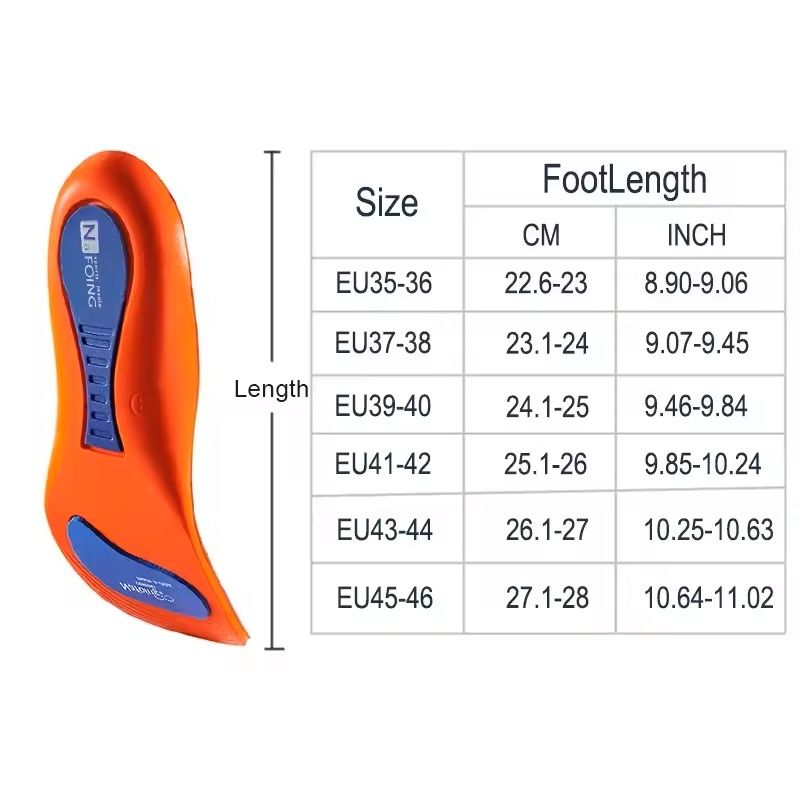 Orthotic Arch Support Insoles for Flat Feet | Shock-Absorbing Heel Pad | Trimmable Custom Fit for Running, Walking & Work Shoes 3