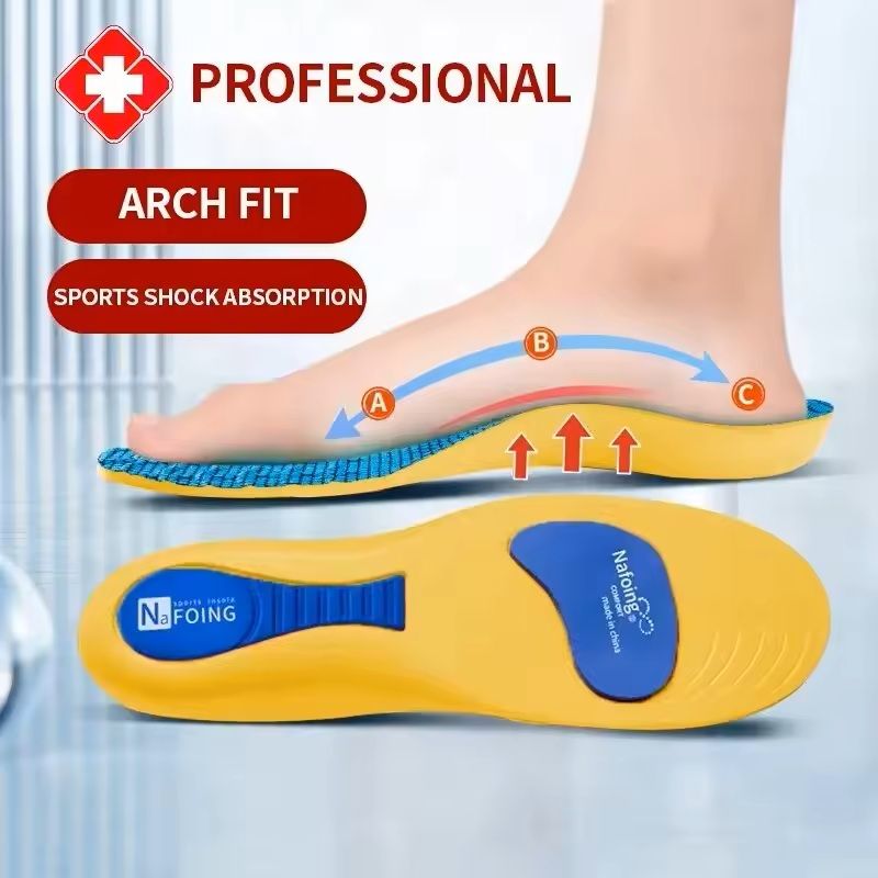 Orthotic Arch Support Insoles for Flat Feet | Shock-Absorbing Heel Pad | Trimmable Custom Fit for Running, Walking & Work Shoes 7