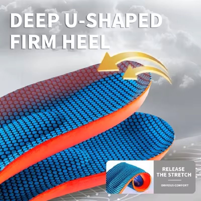 Orthotic Arch Support Insoles for Flat Feet | Shock-Absorbing Heel Pad | Trimmable Custom Fit for Running, Walking & Work Shoes 8