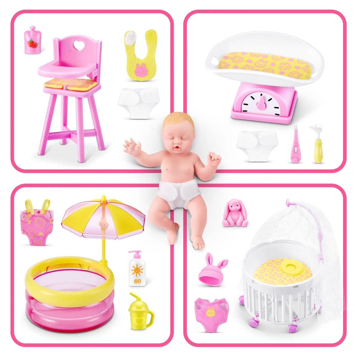 Mini Baby Blind Box Collectible Toy | Doll Plus 5 Surprise Nursery Accessories | Sensory Play & Roleplay for Kids 5