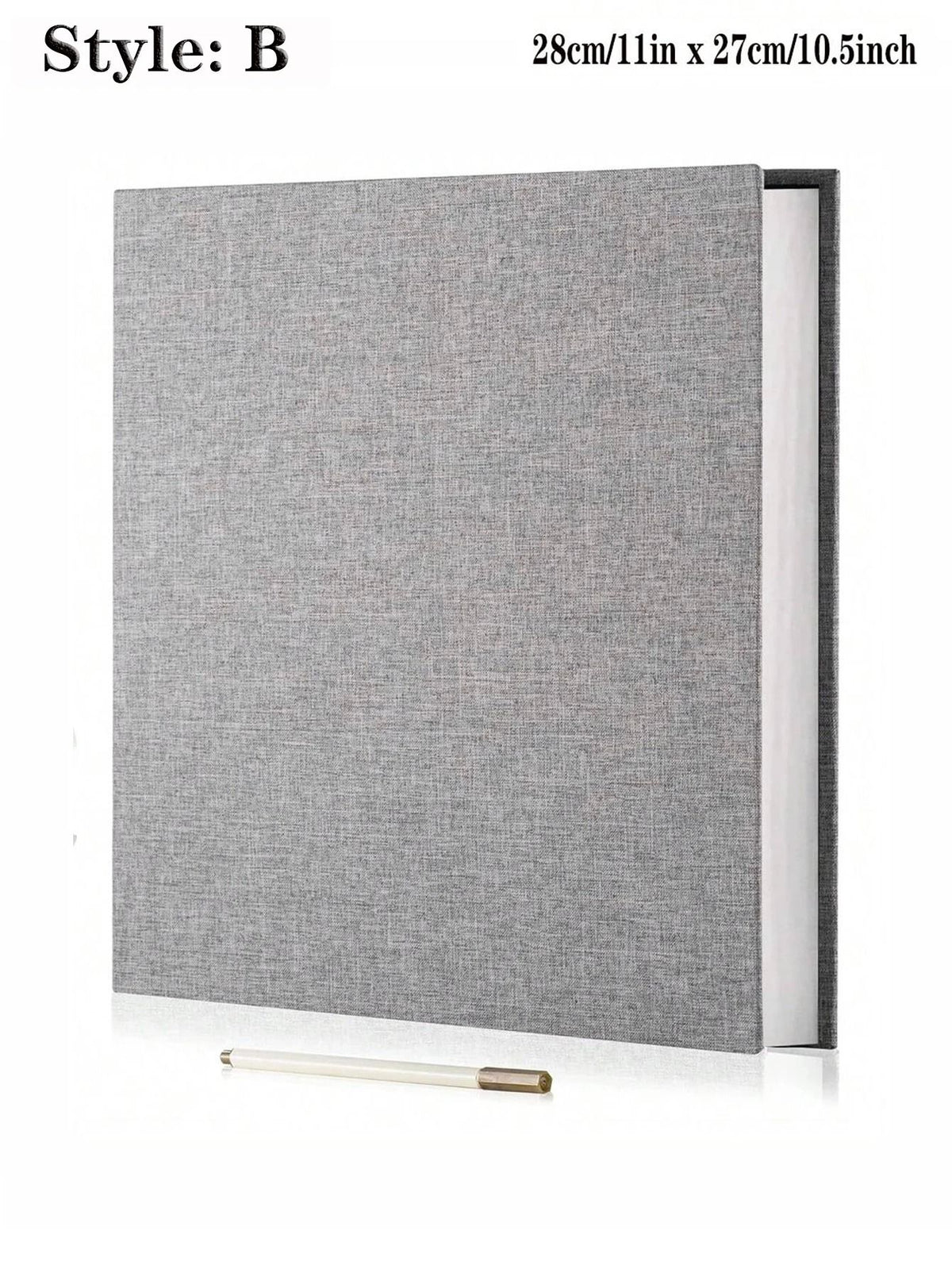 Linen Photo Album Fabric Hardcover | Self-Adhesive Pages Fit 2x3 4x6 5x7 8x10 Photos | No Glue Needed, Reposition Freely 18