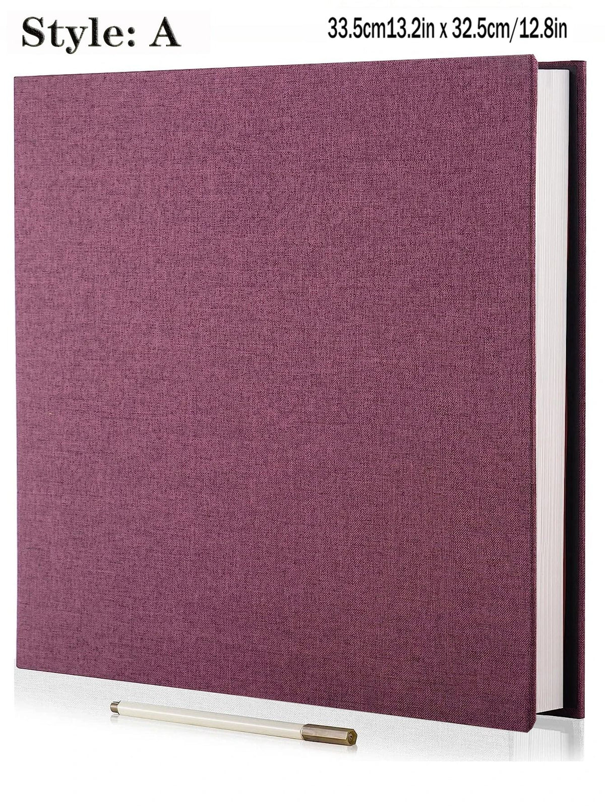 Linen Photo Album Fabric Hardcover | Self-Adhesive Pages Fit 2x3 4x6 5x7 8x10 Photos | No Glue Needed, Reposition Freely 23