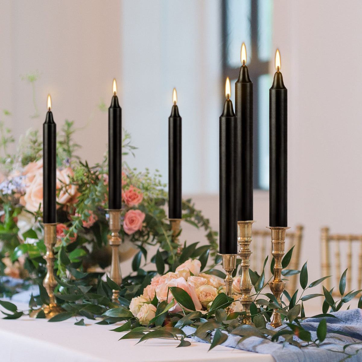 Unscented Taper Candles 20-Pack | Drip-Free, Smoke-Free Wax | Ideal for Dinners, Weddings, Church & Emergencies 2