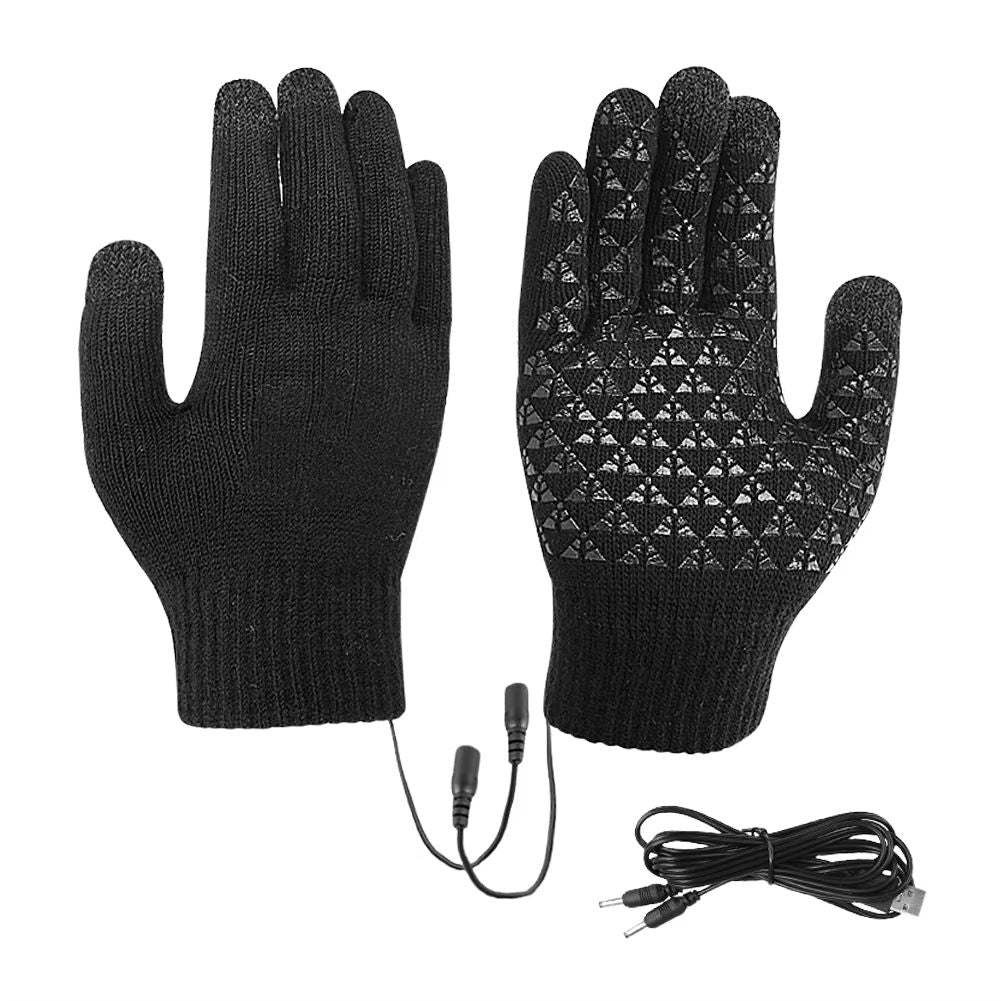 USB Electric Heated Gloves for Skiing, Riding & Outdoor Adventure | Touchscreen Fingertips | USB Powered Instant Warmth 7