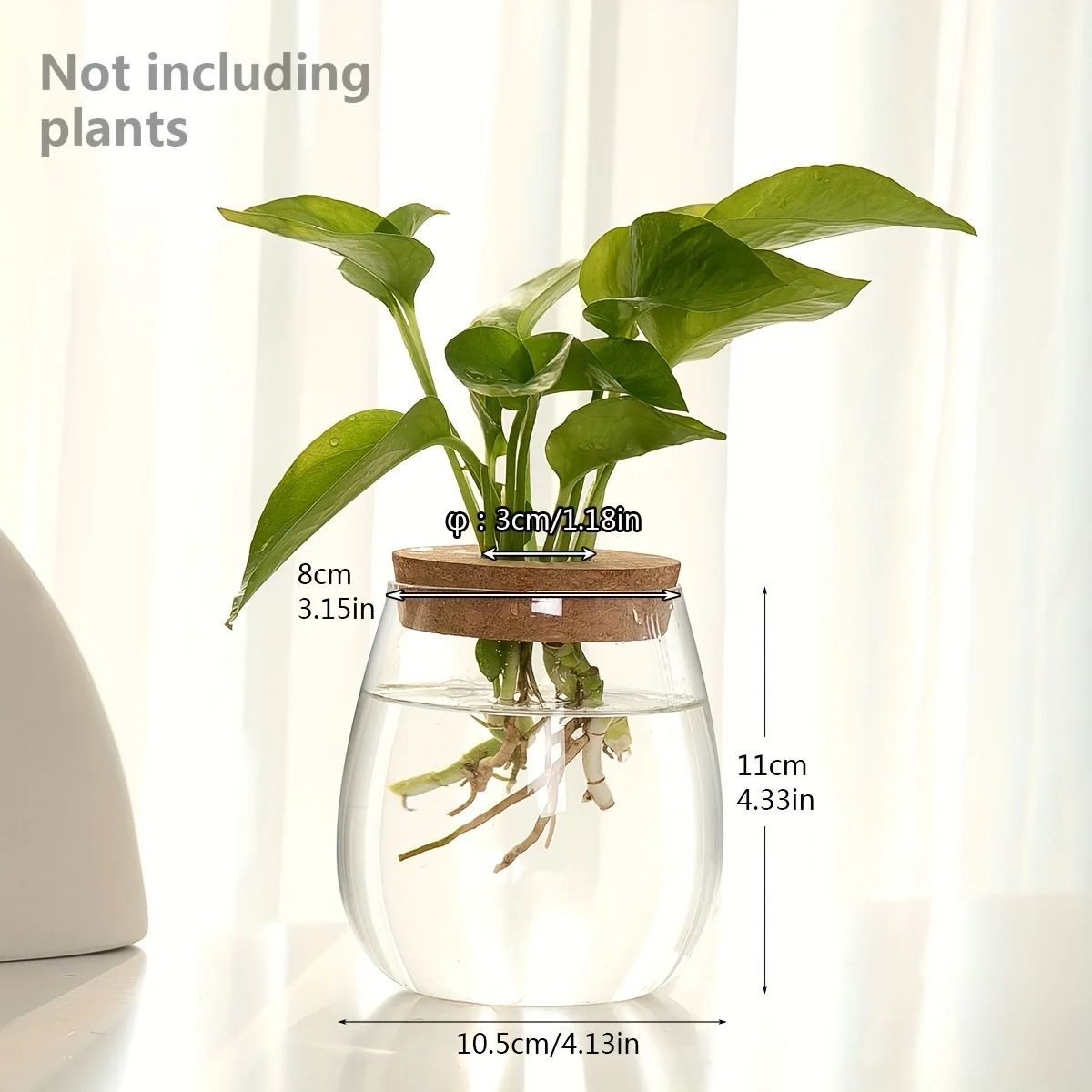 Glass Propagation Station Vase Rack | Wooden Stand for Hydroponic Plant Cuttings | Tabletop Desk Decoration Piece 13