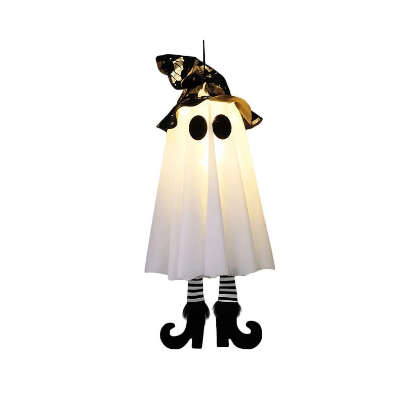 LED Light Up Witch Ghost Hanging Decoration | Halloween Glow Effect | Lightweight Weather Resistant Indoor Outdoor Décor 7