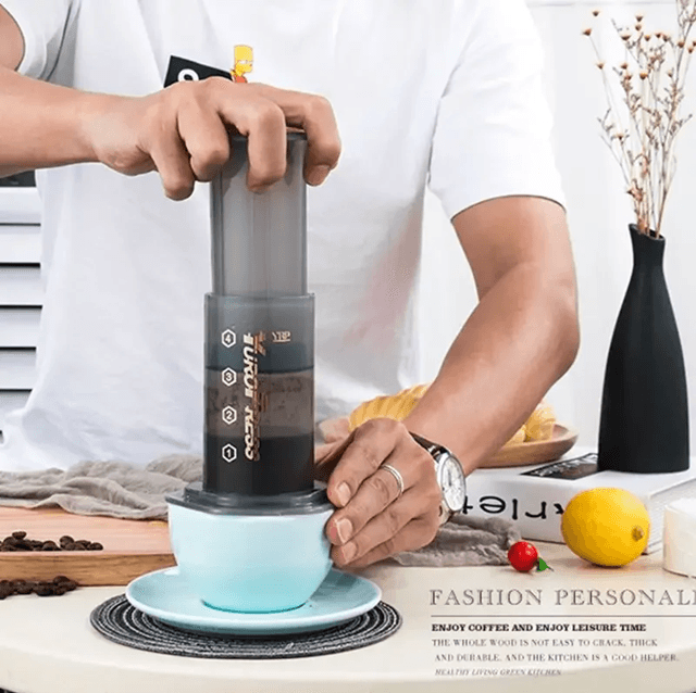 Portable French Press Coffee Maker Stainless Steel | Reusable Filter, Travel-Ready Design | Bold, Full-Bodied Brew Anywhere 1