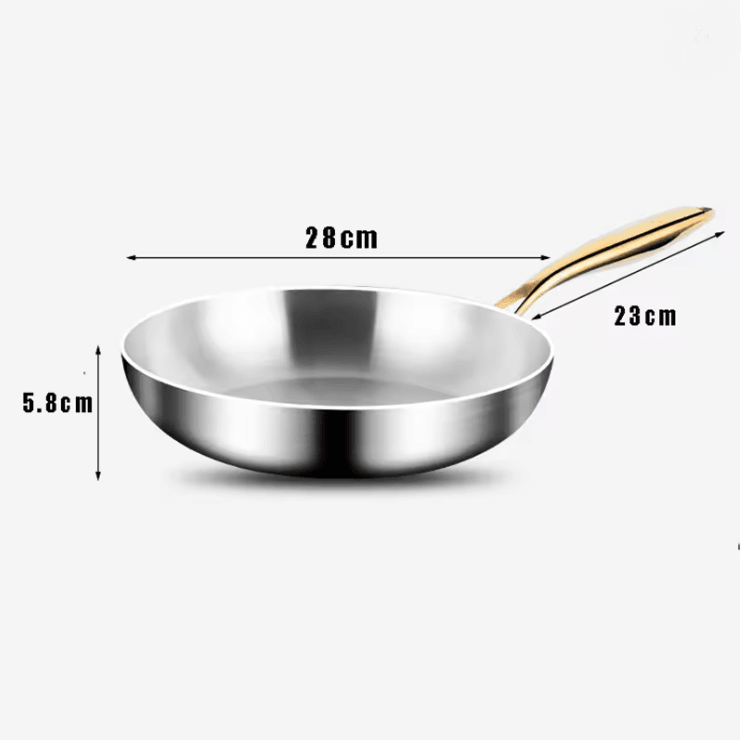 Stainless Steel Nonstick Frying Pan | 316-Grade Construction with Even Heat Distribution | Cool-Touch Handle for Easy Cooking 7