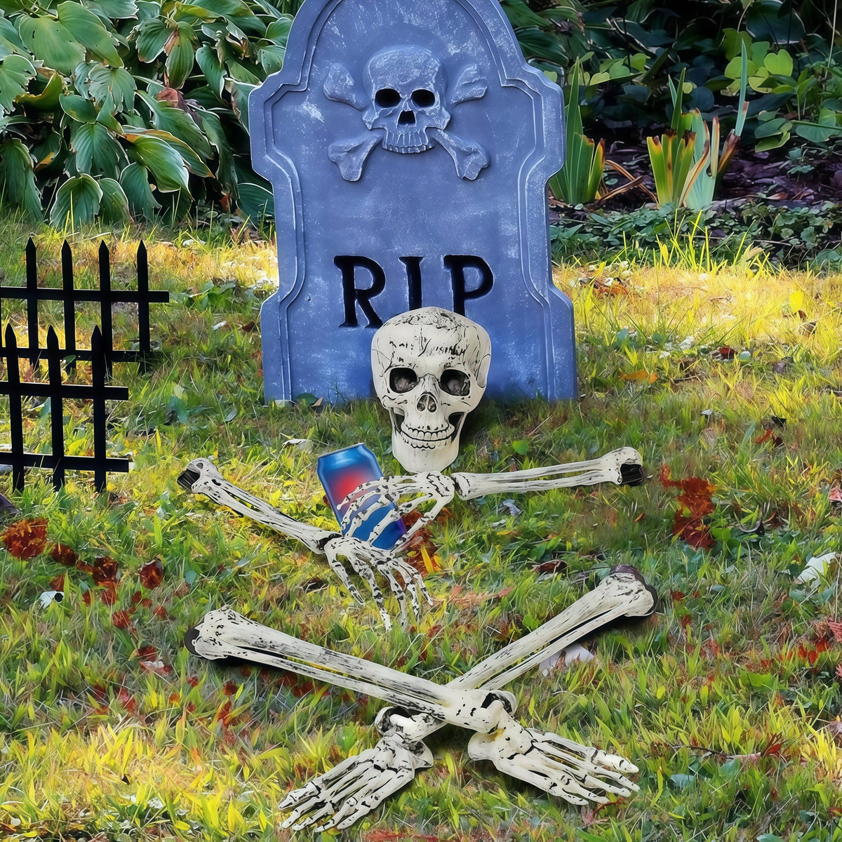 Skeleton Stake Decorations Halloween | Realistic Arm and Leg Bones | Weather-Resistant Reusable Outdoor Garden Stakes 5