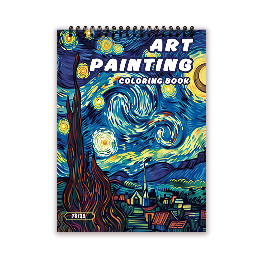 Spiral Colouring Book for Adults | Thick 100gsm Paper, Lay-Flat Spiral Binding | Stress Relief Art Therapy Gift 7
