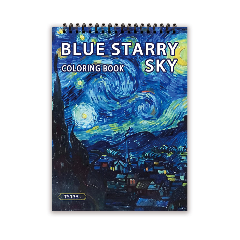 Spiral Colouring Book for Adults | Thick 100gsm Paper, Lay-Flat Spiral Binding | Stress Relief Art Therapy Gift 8