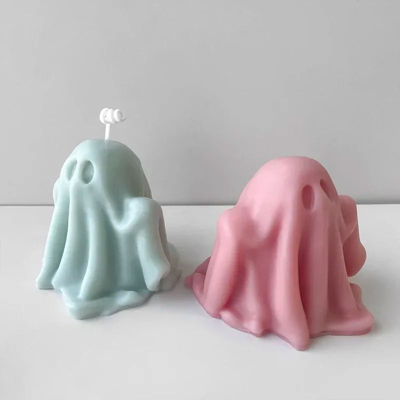 Ghost Silicone Candle Mould Halloween | Flexible, Reusable Design | For Wax, Resin, Soap & Plaster Crafts, Detailed Finish 4