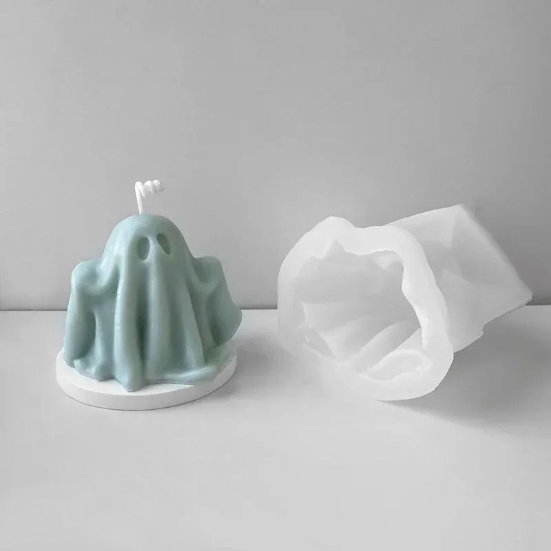 Ghost Silicone Candle Mould Halloween | Flexible, Reusable Design | For Wax, Resin, Soap & Plaster Crafts, Detailed Finish 5