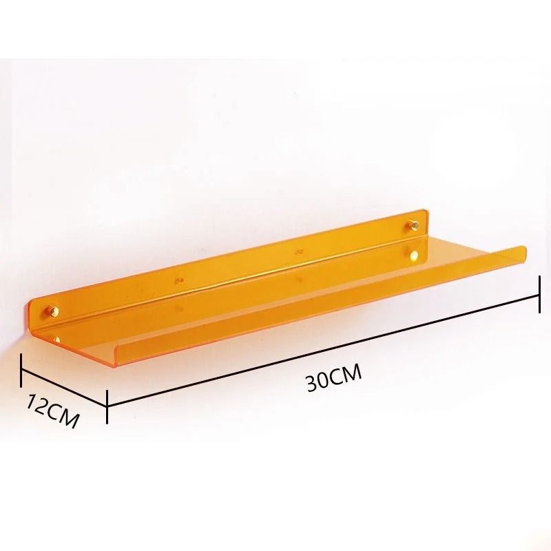 Acrylic Wall Storage Rack | No-Drill Strong Adhesive Mount for Bathroom & Kitchen | Clear Panel Saves Counter Space 15