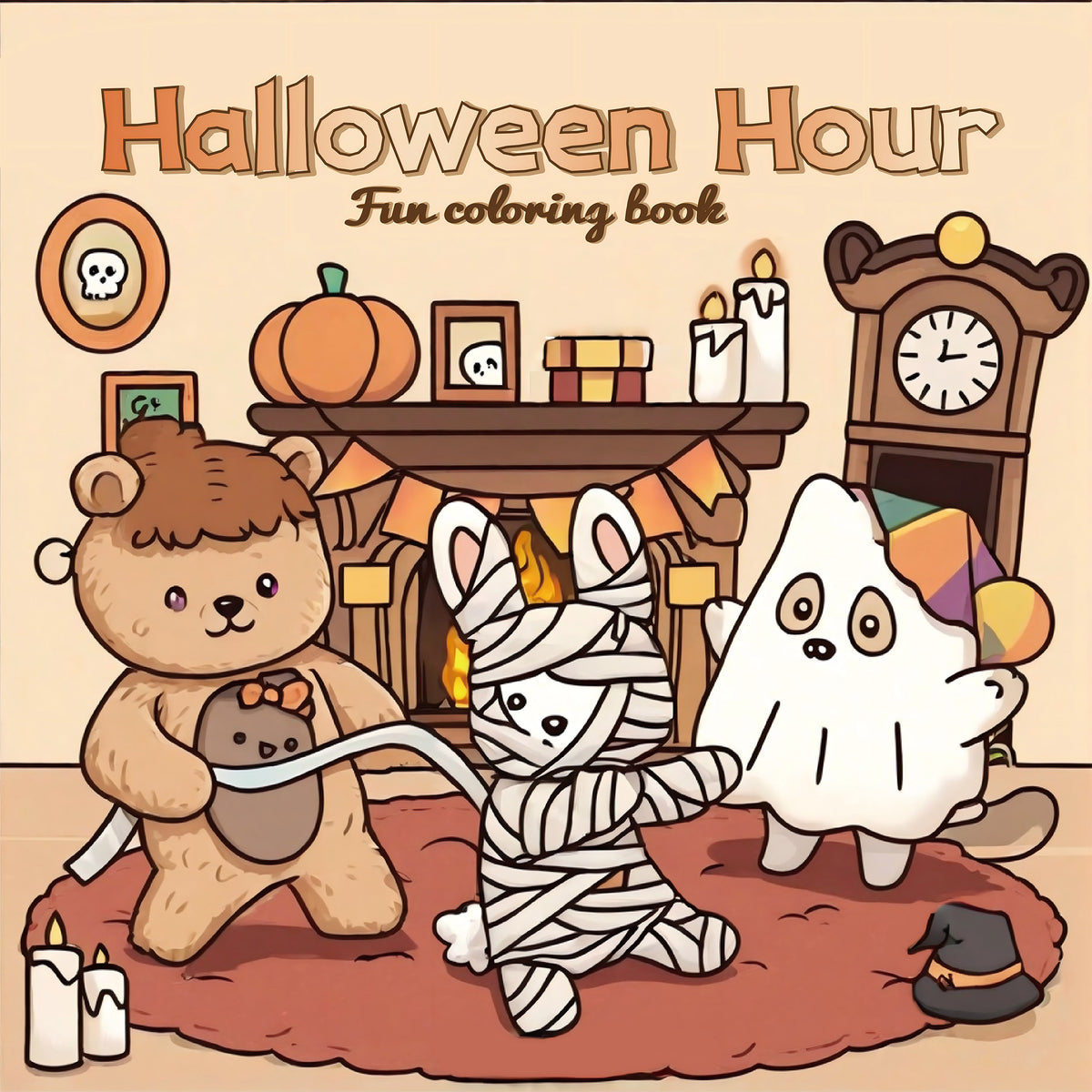 Halloween Coloring Book for Adults & Teens | Creepy Creatures Doodle Art | Single-Sided Anti-Bleed Pages for Markers & Pencils 1