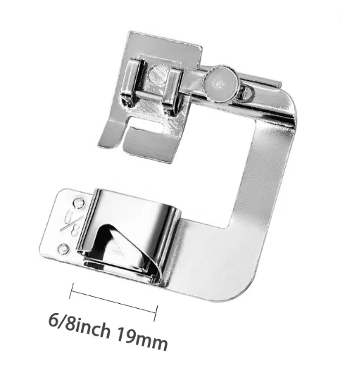 Rolled Hem Presser Foot Set 9-25 mm | 4 Snap-On Sizes for Domestic Sewing Machines | Neat Narrow Hems Without Bulk 6