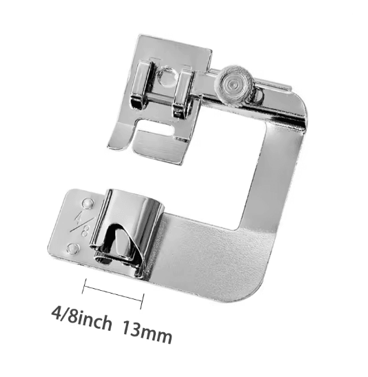 Rolled Hem Presser Foot Set 9-25 mm | 4 Snap-On Sizes for Domestic Sewing Machines | Neat Narrow Hems Without Bulk 5