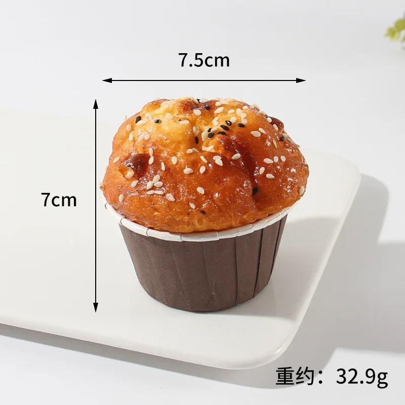 Artificial Bread Pastry Model Props | Soft Realistic Bakery Decor Set | Reusable Fridge Stickers & Photo Props 11