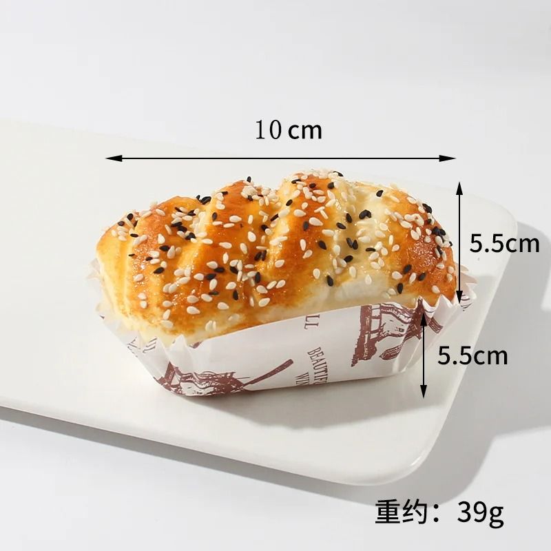 Artificial Bread Pastry Model Props | Soft Realistic Bakery Decor Set | Reusable Fridge Stickers & Photo Props 9