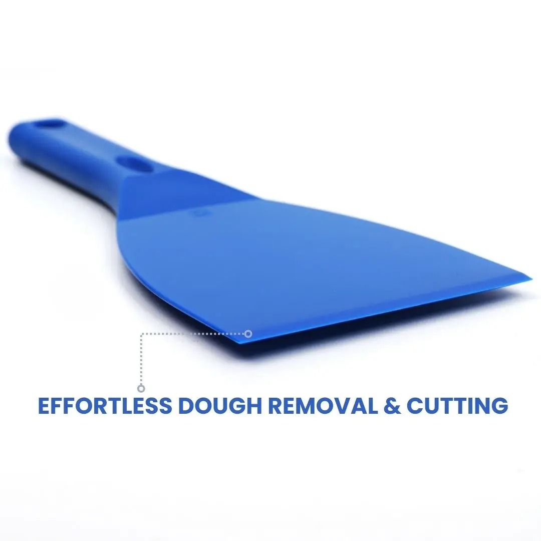 Flexible Pizza Dough Scraper Spatula Food-Grade Plastic | Ergonomic Handle, Hanging Hole | Non-Scratch Dough Cutting & Lifting 4