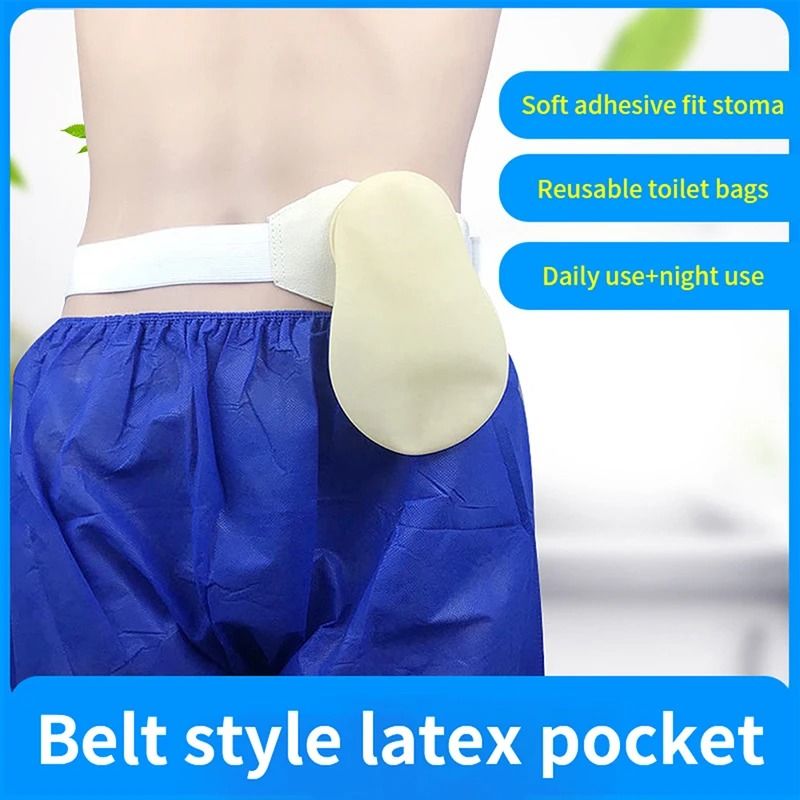Drainable Ostomy Pouch with Adjustable Belt | Silicone Colostomy Ileostomy Urostomy Bag | Secure, Reusable Support 4