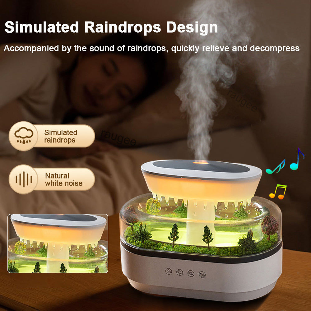 Ultrasonic Aroma Diffuser Humidifier | Colour-Changing LED Light & White Noise | Essential Oil Compatible Mist 3