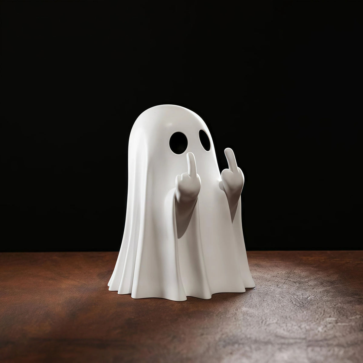 Ghost Statue Resin Figure | Playful Halloween Tabletop Decor | Compact Design for Shelves, Desks and Coffee Tables 1