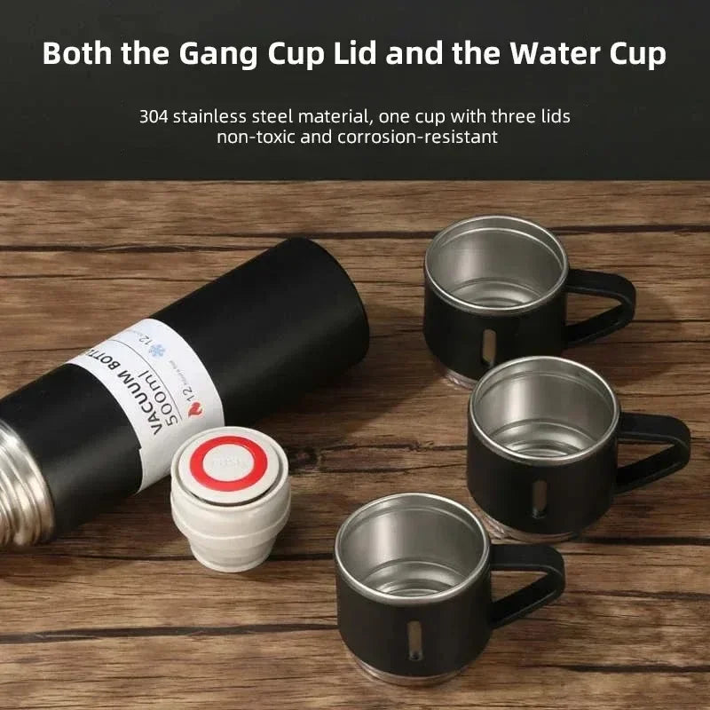 Vacuum Insulated Travel Mug Stainless Steel | 500ml Leak-Resistant Coffee Bottle | Keeps Drinks Hot or Cold for Hours 3