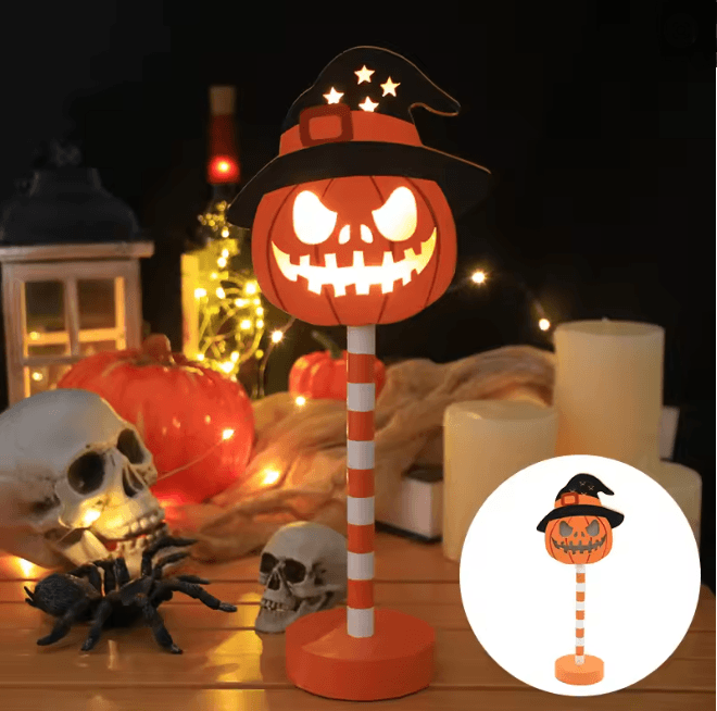 Halloween Pumpkin Ghost LED Night Light | Waterproof, Battery Powered | Cosy Glow for Porch, Garden & Indoor Decor 4