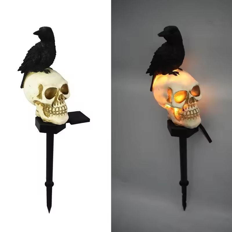 Outdoor Skeleton & Ghost Halloween Light Set | Built-In LED Glow, Easy Setup | Weather-Resistant Garden & Porch Decoration 4